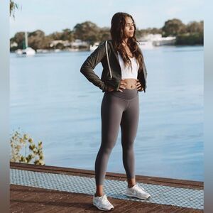 MALO Republic On the Run 7/8 Tights in Dusky Grey M
